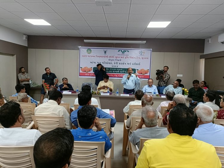 On June 11, 2024, Krishi Vigyan Kendra (KVK), Surat and the Department of Horticulture, Surat jointly organized the "Mango Festival," a dynamic event dedicated to enhance the knowledge and practices in mango cultivation.