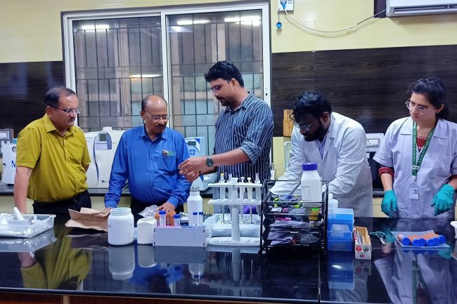 Hon’ble Vice-Chancellor Dr. Z. P. Patel inaugurated the newly established Centre for Geospatial Research and Technology (GREAT), a cutting-edge project funded by the Govt of Gujarat and visited the laboratories of the Department of FBTI and the Forest Biotechnology in College of Forestry on June 28, 2024.