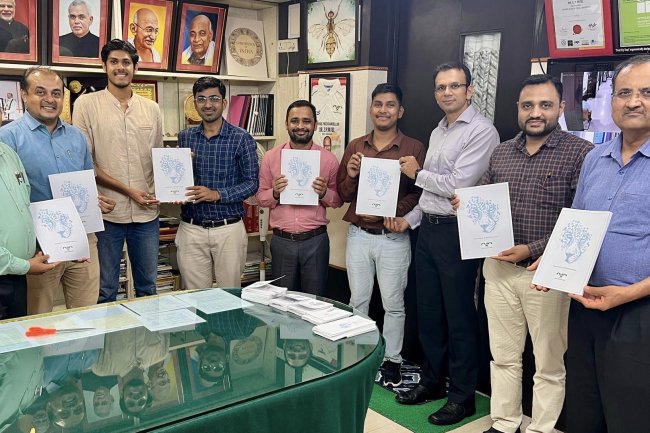 Jyotirmay Ulva, an undergraduate forestry student, has authored three booklets titled “Mammals, Birds & Reptiles of NAU.” These booklets were warmly launched by the Hon’ble Vice-Chancellor Dr. Z. P. Patel.