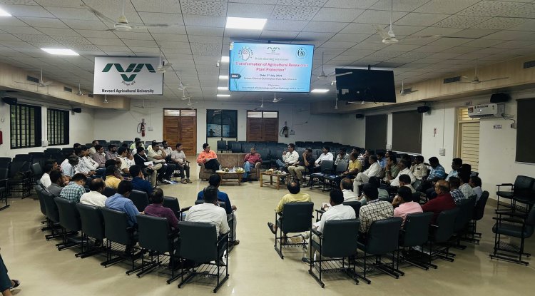 A full day brainstorming session on “Transformation of Agricultural Research in Plant Protection” was organized on July 02, 2024 by the Department of Entomology and Plant Pathology of N. M. College of Agriculture, Navsari