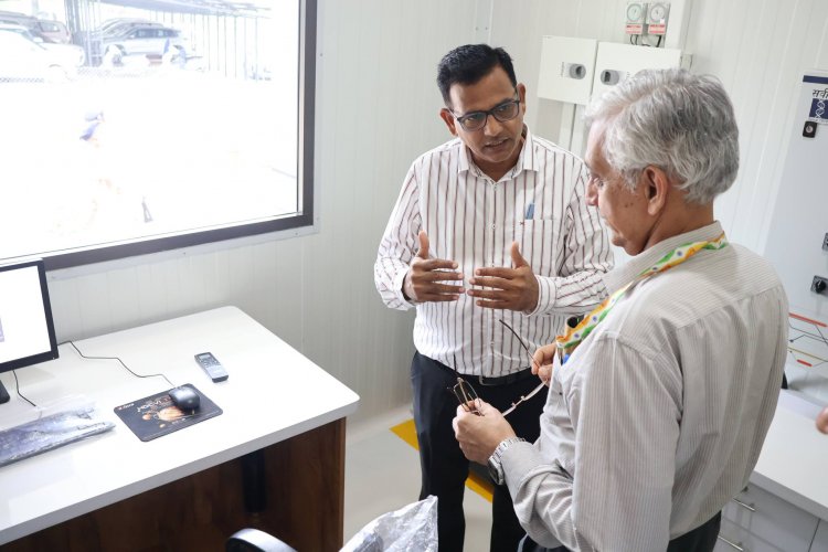 Shri K.N. Vyas, DAE Homi Bhabha Chair Professor (Former Chairman, AEC & Secretary, DAE) visited NAU, Navsari on June 20, 2024 and had a meeting with Hon’ble Vice-Chancellor Dr. Z. P. Patel. 