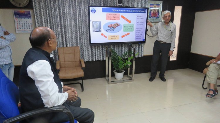 Shri K.N. Vyas, DAE Homi Bhabha Chair Professor (Former Chairman, AEC & Secretary, DAE) visited NAU, Navsari on June 20, 2024 and had a meeting with Hon’ble Vice-Chancellor Dr. Z. P. Patel. 