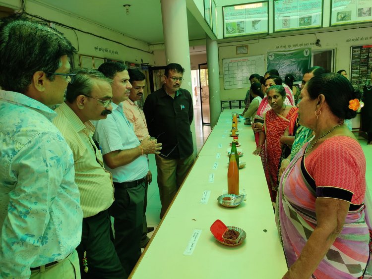 On June 26, 2024, an exhibition and training program on “Aam Papad and Mango Seed Kernel Mouth Freshner”, showcasing value-added mango products was held at KVK, Navsari under the ARYA Project.