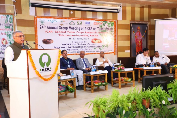 24th Annual Group Meeting of AICRP on Tuber Crops, organized by the AICRP on Tuber Crops, ASPEE College of Horticulture, Navsari was held at NAU during June 25-27, 2024.