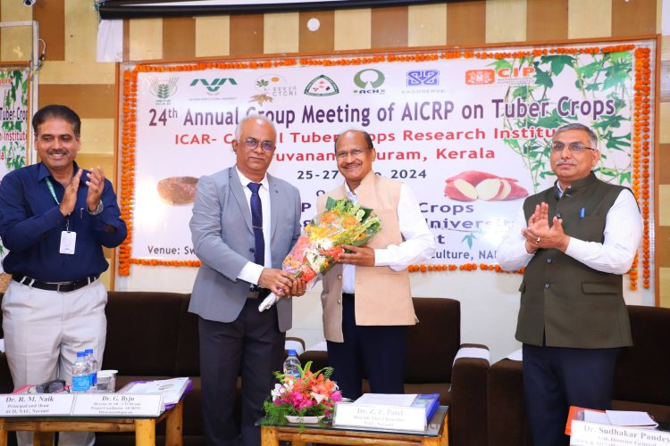 24th Annual Group Meeting of AICRP on Tuber Crops, organized by the AICRP on Tuber Crops, ASPEE College of Horticulture, Navsari was held at NAU during June 25-27, 2024.