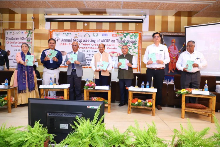 24th Annual Group Meeting of AICRP on Tuber Crops, organized by the AICRP on Tuber Crops, ASPEE College of Horticulture, Navsari was held at NAU during June 25-27, 2024.