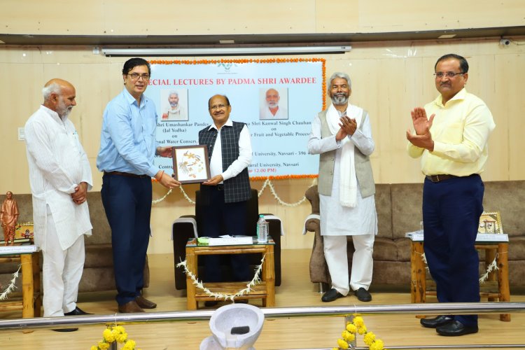 Under the visionary leadership of Hon’ble Vice-Chancellor Dr. Z. P. Patel, special lectures were organized by the Office of the Director of Students’ Welfare by Padma Shri Awardees at NAU on July 05, 2024.