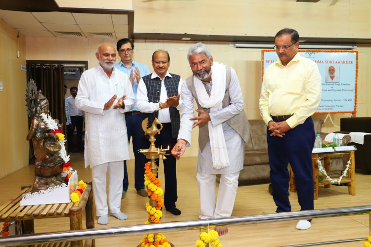 Under the visionary leadership of Hon’ble Vice-Chancellor Dr. Z. P. Patel, special lectures were organized by the Office of the Director of Students’ Welfare by Padma Shri Awardees at NAU on July 05, 2024.