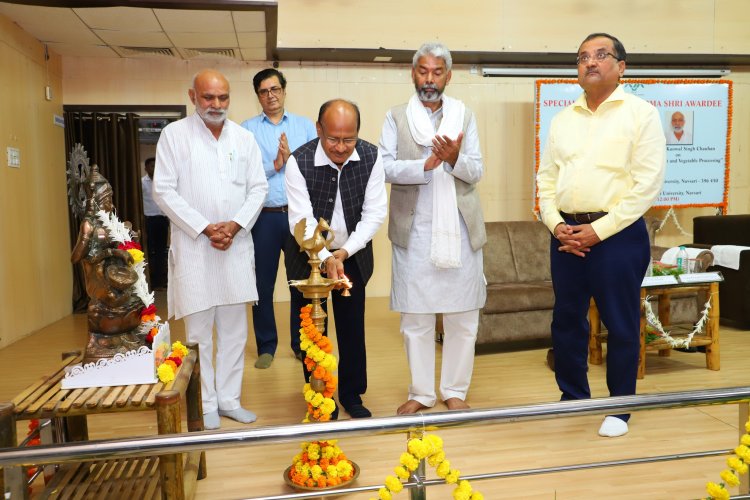 Under the visionary leadership of Hon’ble Vice-Chancellor Dr. Z. P. Patel, special lectures were organized by the Office of the Director of Students’ Welfare by Padma Shri Awardees at NAU on July 05, 2024.