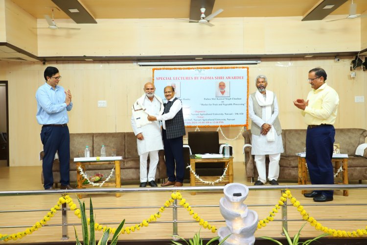 Under the visionary leadership of Hon’ble Vice-Chancellor Dr. Z. P. Patel, special lectures were organized by the Office of the Director of Students’ Welfare by Padma Shri Awardees at NAU on July 05, 2024.