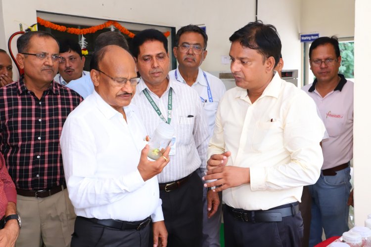 Hon'ble Vice-Chancellor Dr. Z. P. Patel, inaugurated the Central Tissue Culture Lab located at RVKY Building, ASPEE College of Horticulture, Navsari on June 9, 2024.