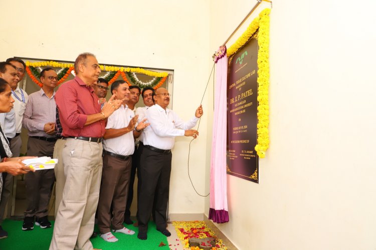 Hon'ble Vice-Chancellor Dr. Z. P. Patel, inaugurated the Central Tissue Culture Lab located at RVKY Building, ASPEE College of Horticulture, Navsari on June 9, 2024.