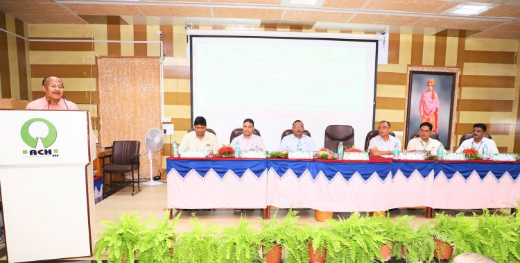 "Biodiversity is the key for developing variety of desirable traits in any fruit crops” underlined by Hon'ble Vice-Chancellor Dr. Z. P. Patel, during the inauguration of “Banana Biodiversity Fair cum Farmer Scientist interaction” on July 12, 2024  at Department of Fruit Science, ASPEE College of Horticulture, Navsari.