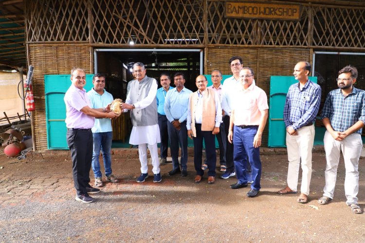 Shri Raghavjibhai Patel, Hon'ble Minister of Agriculture, Animal Husbandry, Cow-Breeding and Fisheries visited NAU Navsari and addressed a large gathering of over 300 teachers, agricultural scientists, and students on August 9, 2024.