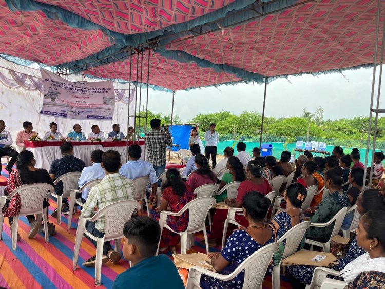 Research Centre of ICAR-CIBA, Navsari implemented an Integrated Aqua-Agri-Poultry-Goat Farming Unit at Sultanpur Village in Navsari District, on 23rd August, 2024 under the Scheduled Tribe Component (STC) for coastal tribal communities.