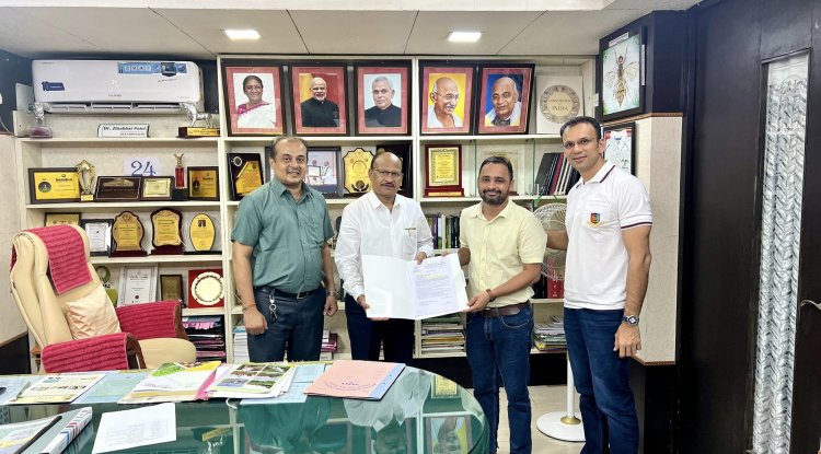 Hon'ble Vice Chancellor, Dr. Z. P. Patel, extended heartfelt congratulations and blessings to Dr. Rohit Chaudhary on his selection as Assistant Professor of Wildlife Sciences at the College of Forestry, BUAT, Banda.