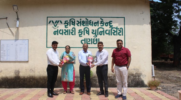 Hon’ble Vice-Chancellor visited Agricultural Research Station, Tanchha