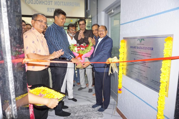 Hon'ble Vice-Chancellor Dr. Z. P. Patel, inaugurated the “Smart Data Center” at Department of Information Technology, NAU Navsari on August 31, 2024, marking a significant leap forward in the university's technological infrastructure.