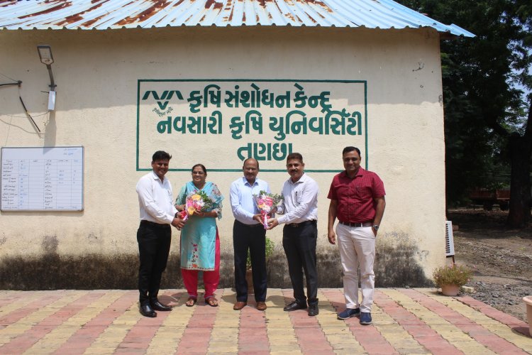 Hon’ble Vice-Chancellor visited Agricultural Research Station, Tanchha