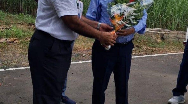 Hon’ble Vice-Chancellor Dr. Z. P. Patel visited Floriculture Research Farm