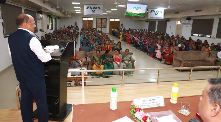 A Mahila Kisan divas was jointly organized by KVK, Navsari and IFFCO, Navsari 