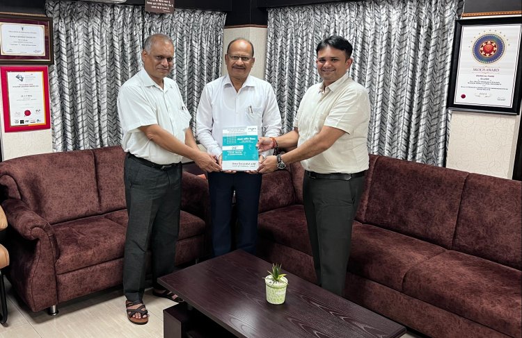 Hon’ble Vice-Chancellor Dr. Z. P. Patel received 1st copy of Annual Account (2023-24)