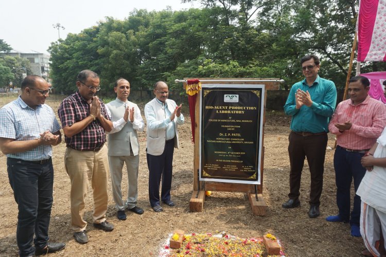 Hon’ble Vice-Chancellor Dr. Z. P. Patel inaugurated and laid the foundation stone for new facilities at the College of Agriculture (CoA), Bharuch 