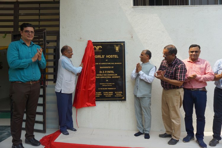 Hon’ble Vice-Chancellor Dr. Z. P. Patel inaugurated and laid the foundation stone for new facilities at the College of Agriculture (CoA), Bharuch 