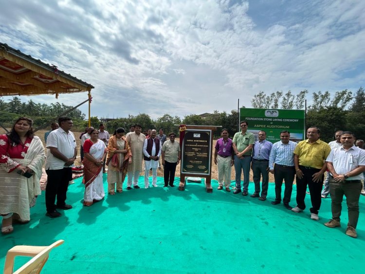 Hon’ble Vice-Chancellor Dr. Z. P. Patel laid the foundation stone for the ‘ASPEE Auditorium’ at NAU Navsari