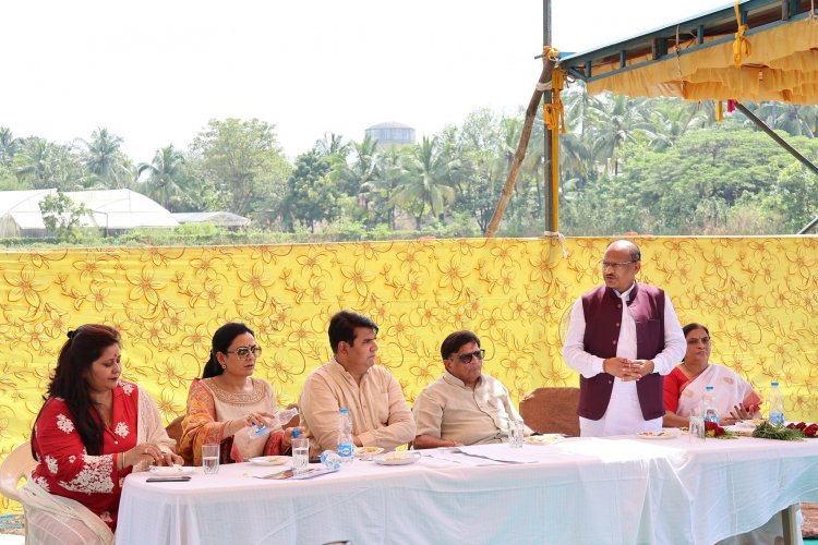 Hon’ble Vice-Chancellor Dr. Z. P. Patel laid the foundation stone for the ‘ASPEE Auditorium’ at NAU Navsari