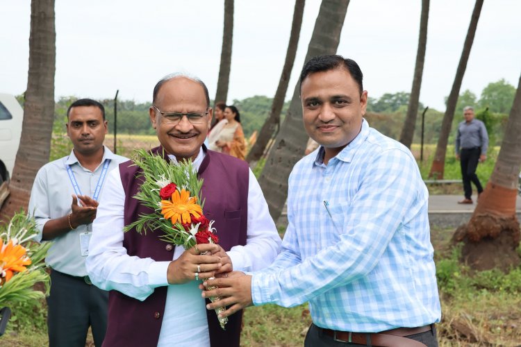 Hon’ble Vice-Chancellor Dr. Z. P. Patel laid the foundation stone for the ‘ASPEE Auditorium’ at NAU Navsari