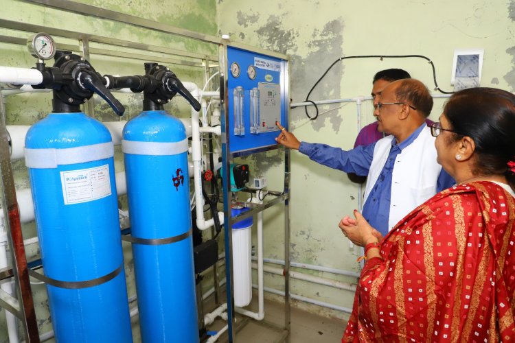 Hon'ble Vice-Chancellor Dr. Z. P. Patel inaugurated " RO Water Filter System" 