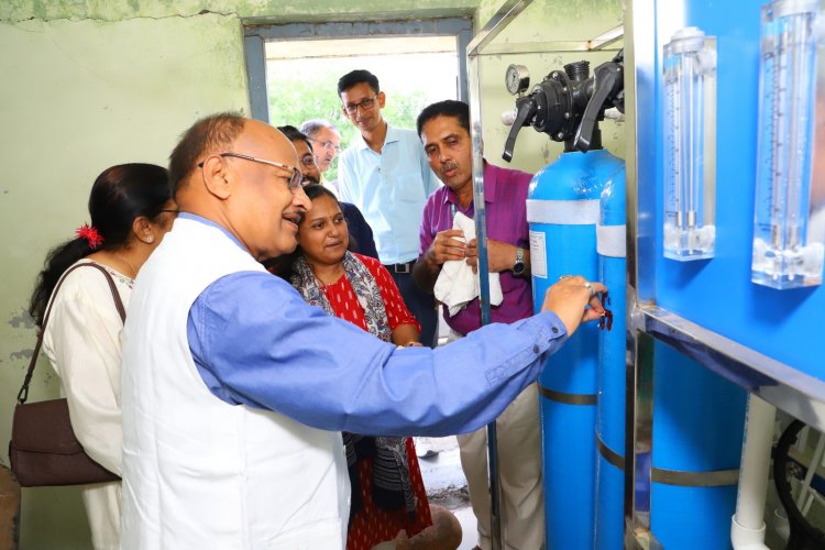 Hon'ble Vice-Chancellor Dr. Z. P. Patel inaugurated " RO Water Filter System" 