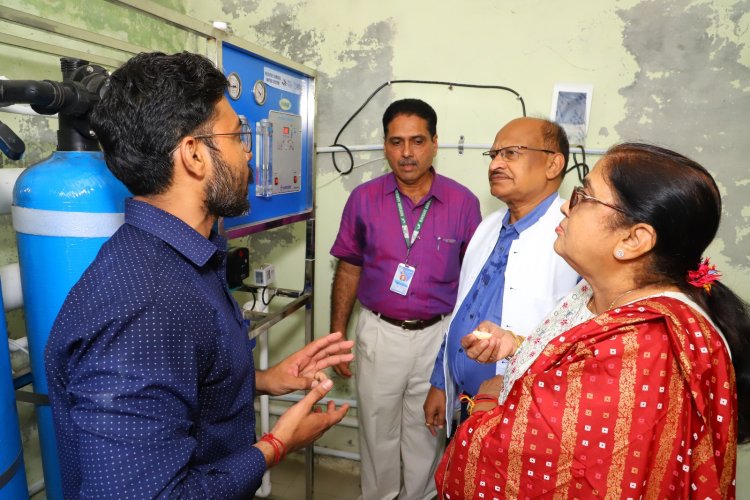 Hon'ble Vice-Chancellor Dr. Z. P. Patel inaugurated " RO Water Filter System" 