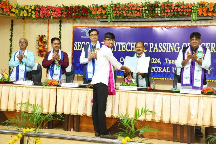 Hon'ble Vice-Chancellor Dr. Z. P. Patel; 2nd Polytechnic Passing Out Ceremony was organized on October 15, 2024 