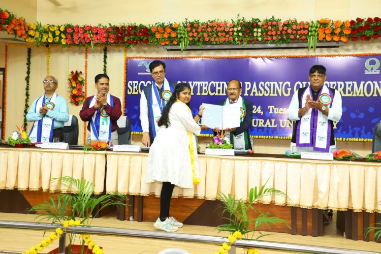 Hon'ble Vice-Chancellor Dr. Z. P. Patel; 2nd Polytechnic Passing Out Ceremony was organized on October 15, 2024 