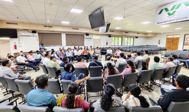 A brain storming session on “Shaping the Future of Horticulture in South Gujarat” was organized by Directorate of Research, NAU