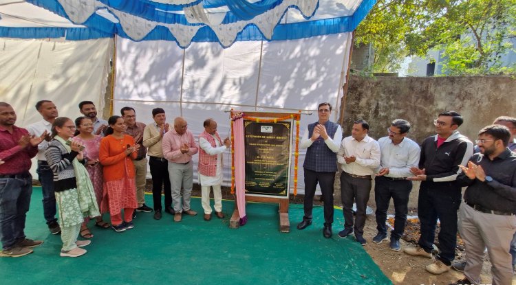 Hon'ble Vice-Chancellor Dr. Z. P. Patel laid the foundation stone of ‘Extension of Girls’ hostel’ at College of Agriculture, Waghai 