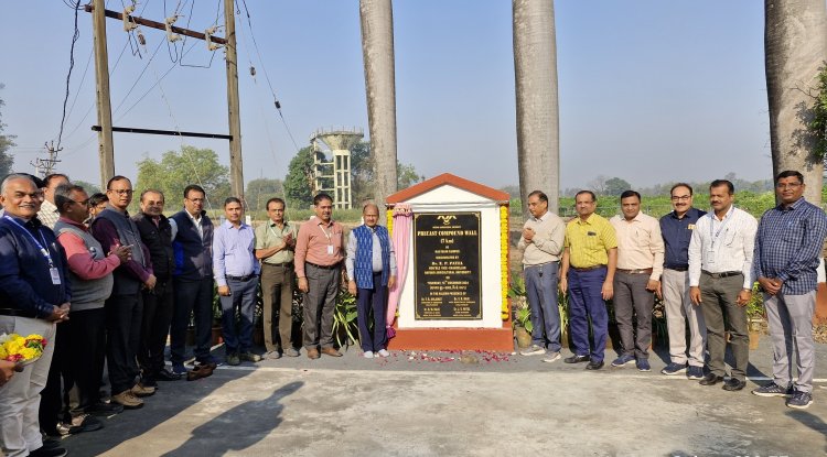 Hon'ble Vice-Chancellor Dr. Z. P. Patel inaugurated the 7-km-long precast compound wall