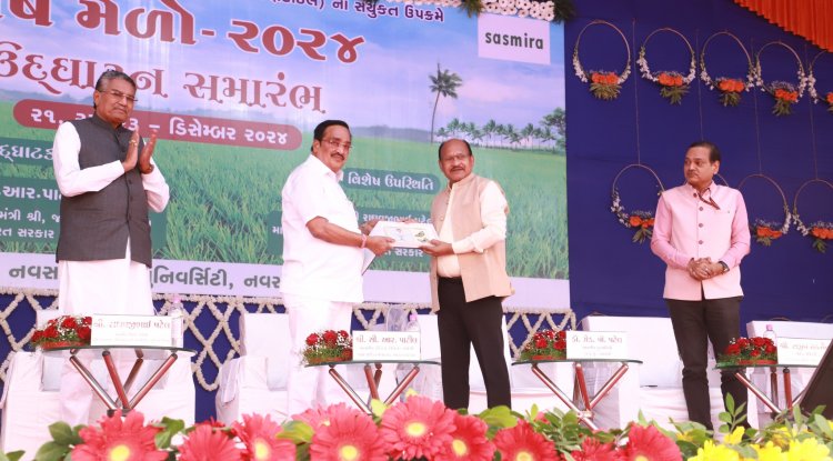 A three-days Mega Krushimela jointly organized by Navsari Agricultural University and SASMIRA, 