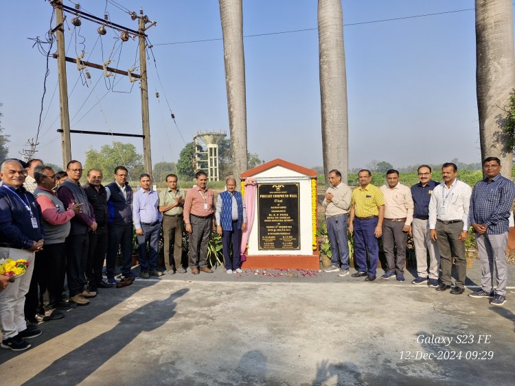 Hon'ble Vice-Chancellor Dr. Z. P. Patel inaugurated the 7-km-long precast compound wall