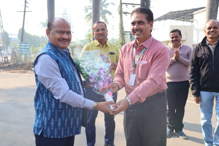 Hon'ble Vice-Chancellor Dr. Z. P. Patel inaugurated the 7-km-long precast compound wall