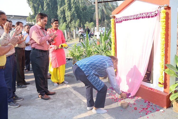 Hon'ble Vice-Chancellor Dr. Z. P. Patel inaugurated the 7-km-long precast compound wall