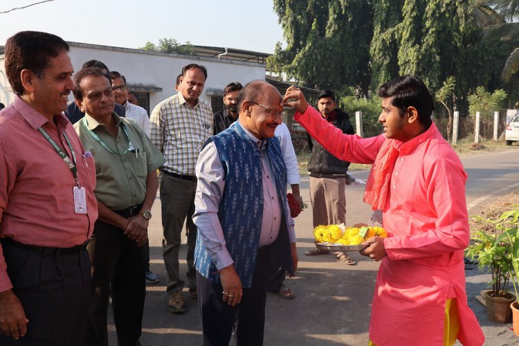 Hon'ble Vice-Chancellor Dr. Z. P. Patel inaugurated the 7-km-long precast compound wall