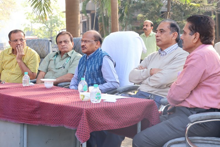 Hon'ble Vice-Chancellor Dr. Z. P. Patel inaugurated the 7-km-long precast compound wall