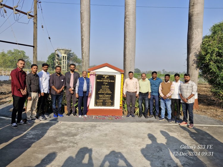 Hon'ble Vice-Chancellor Dr. Z. P. Patel inaugurated the 7-km-long precast compound wall