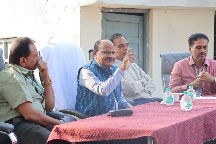 Hon'ble Vice-Chancellor Dr. Z. P. Patel inaugurated the 7-km-long precast compound wall