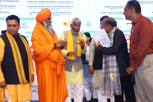 Hon’ble Vice-Chancellor Dr. Z. P. Patel Receives “Jal Prahari Samman” for Outstanding Contributions to Water Conservation