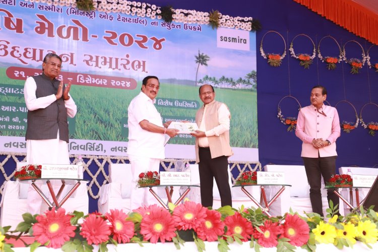 A three-days Mega Krushimela jointly organized by Navsari Agricultural University and SASMIRA, 