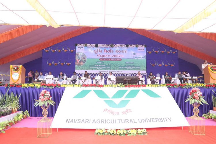 A three-days Mega Krushimela jointly organized by Navsari Agricultural University and SASMIRA, 